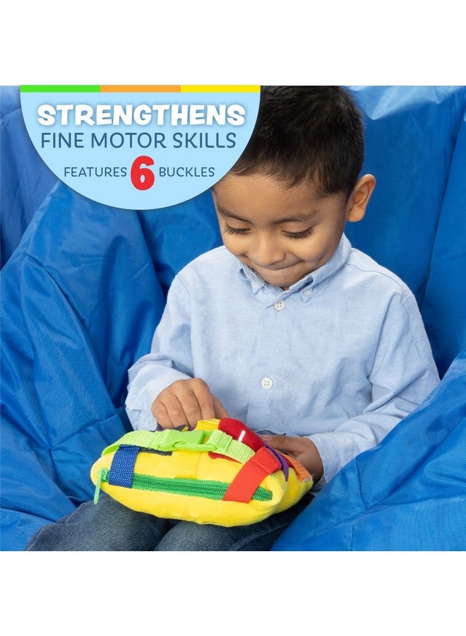 Buckle Toys Buckle Toys Bongo Square Travel Essentials for Toddlers 1-3 and Road Trips Activities for Kids, Toddler Learning Toys 1-3 and Sensory Toy to Develop Fine Motor Skills and Learn Numbers and Colors  - Image 2