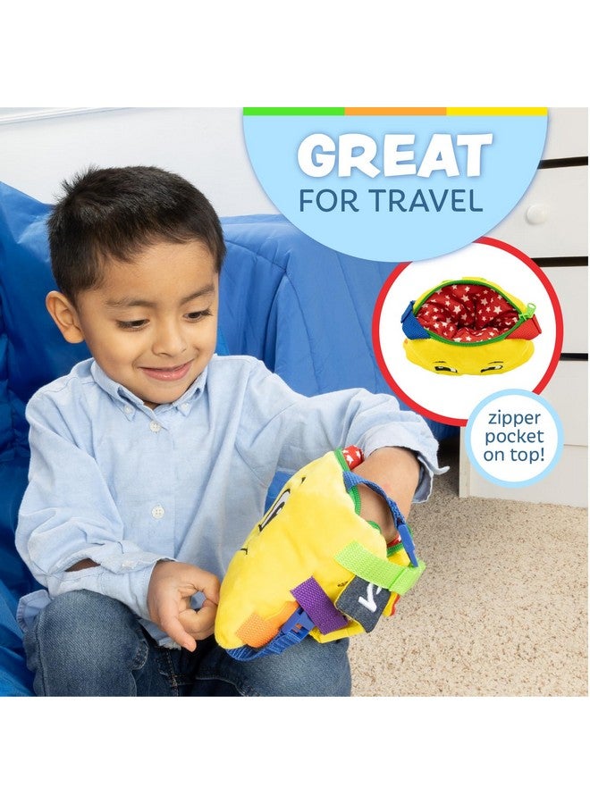 Buckle Toys Buckle Toys Bongo Square Travel Essentials for Toddlers 1-3 and Road Trips Activities for Kids, Toddler Learning Toys 1-3 and Sensory Toy to Develop Fine Motor Skills and Learn Numbers and Colors  - Image 5