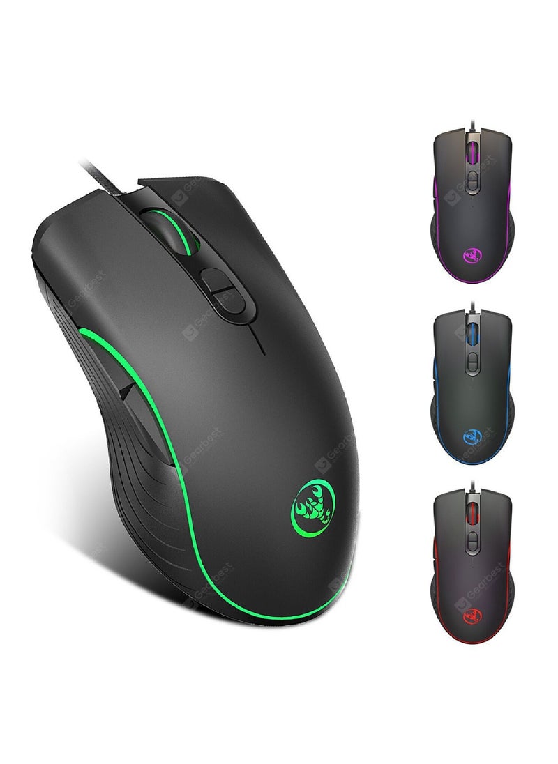 YONK - A867 RGB Backlit Optical Gaming Mouse Black - Image 1