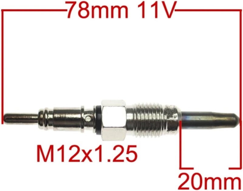 Diesel Glow Plug Compatible With Seat For Ibiza 6J 2008-2015 For Leon 1P 2005-2012 For Exeo 2008-2013 N10302101 N10302102 Diesel Auxiliary Heater Glow Plugs (6pcs) - Image 3