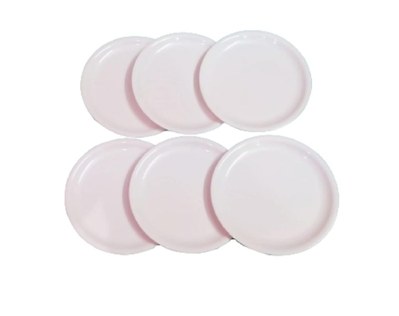 Servewell Melamine Dinner Serving Plate Set of 6 White - Image 4