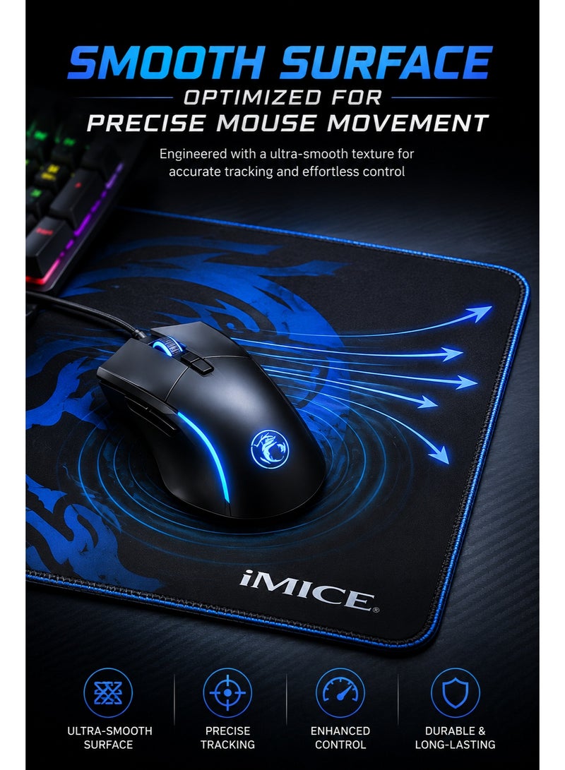 iMICE GK450 4-in-1 Gaming Combo Pack RGB Wired Keyboard, Mouse, Headset & Mouse Pad for PC and Laptop - Image 3