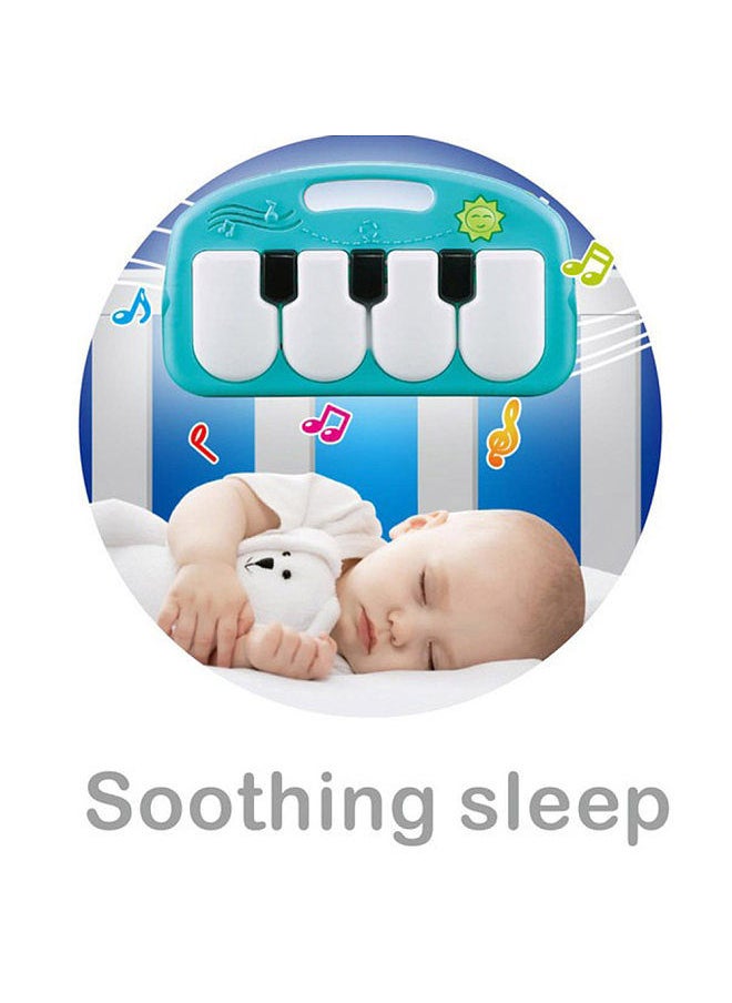 Generic - Baby Playmat Kick and Play Piano Gym with Music LED Lights Hanging Toys Mirror Musical Activity Center Baby Tummy Time Play Mat for Newborn Toddlers - Image 1