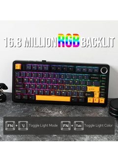 AULA Aula F75 Crescent Switch Gasket Mechanical Keyboard Hot Swap Gaming Keyboard Bluetooth/Wireless/USB-C  - Image 5