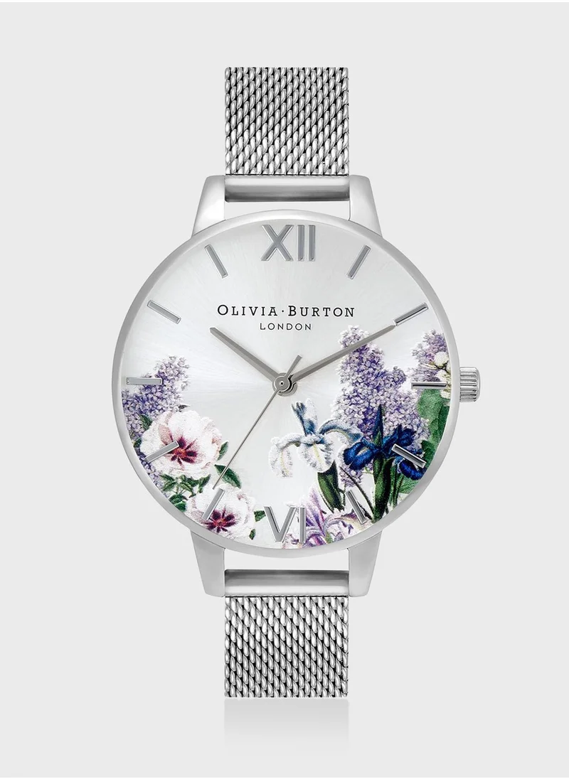 OLIVIA BURTON Secret Garden Mesh Strap Analog Watch