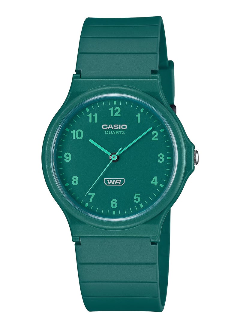 CASIO ساعة كوارتز تناظرية بسوار من الراتنج MQ-24B-3B - Image 1