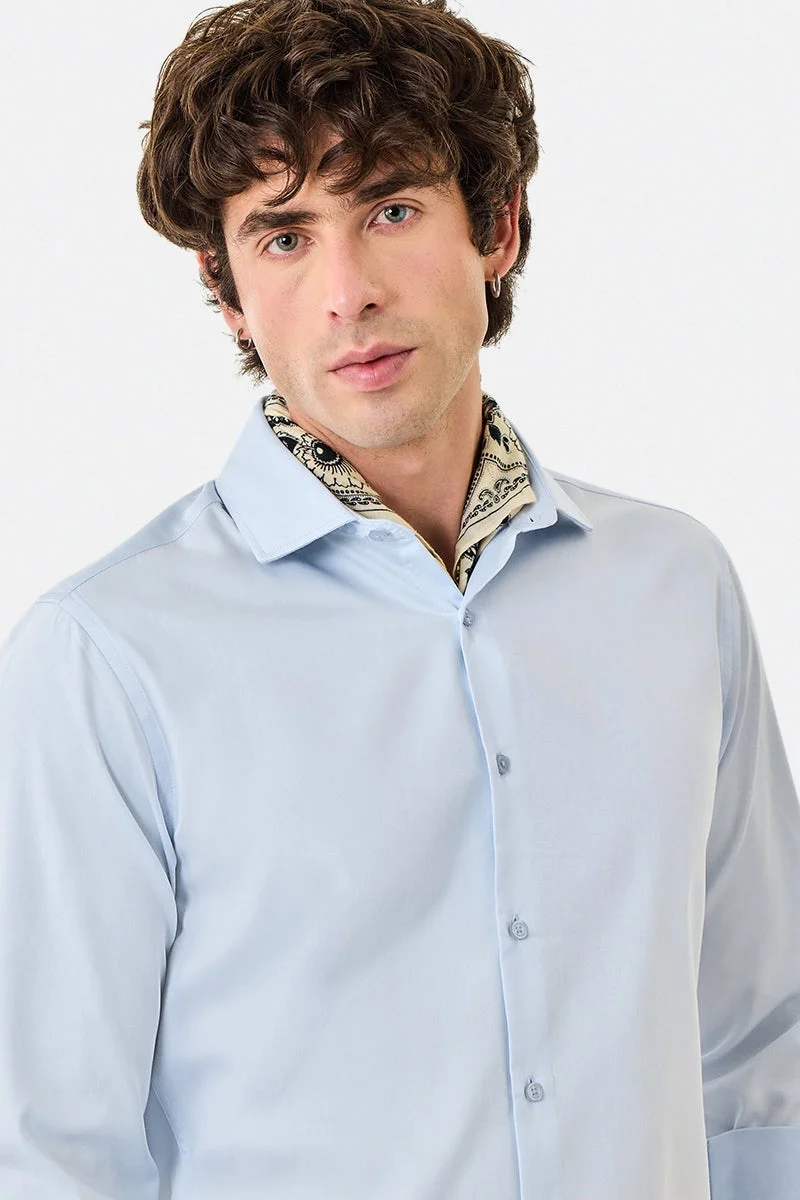 سنيتش قميص فاخر قطن % بقصة ضيقة