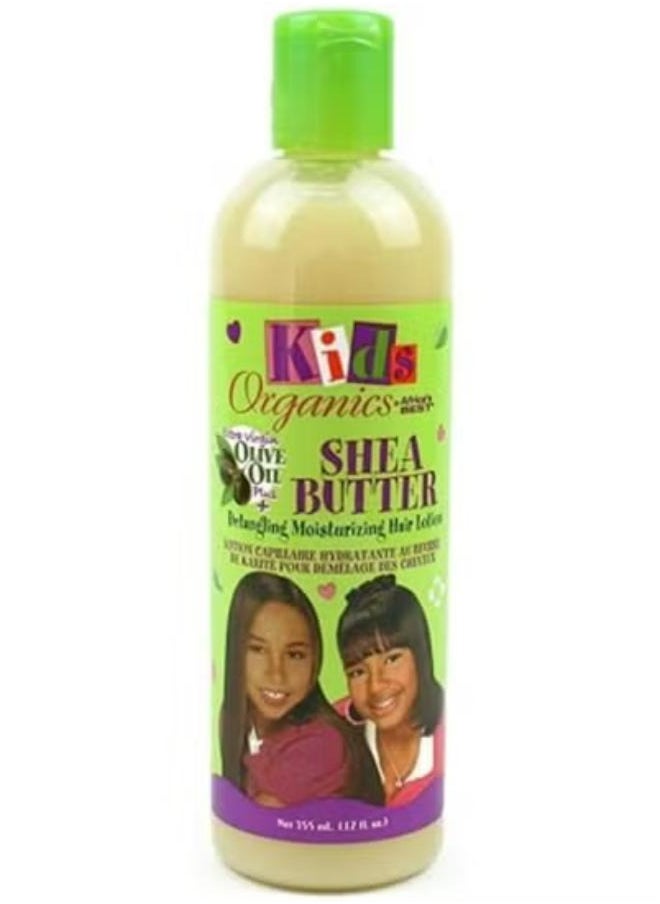 Africa's BEST - Kids Organics Shea Butter Detangling Moisturizing Hair Lotion 355 ML - Image 1