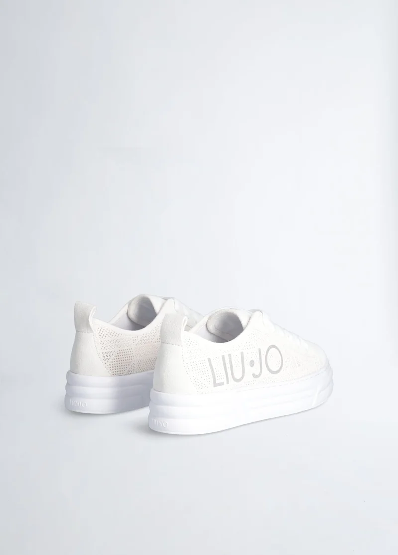 ليو جو Platform sneakers with maxi logo