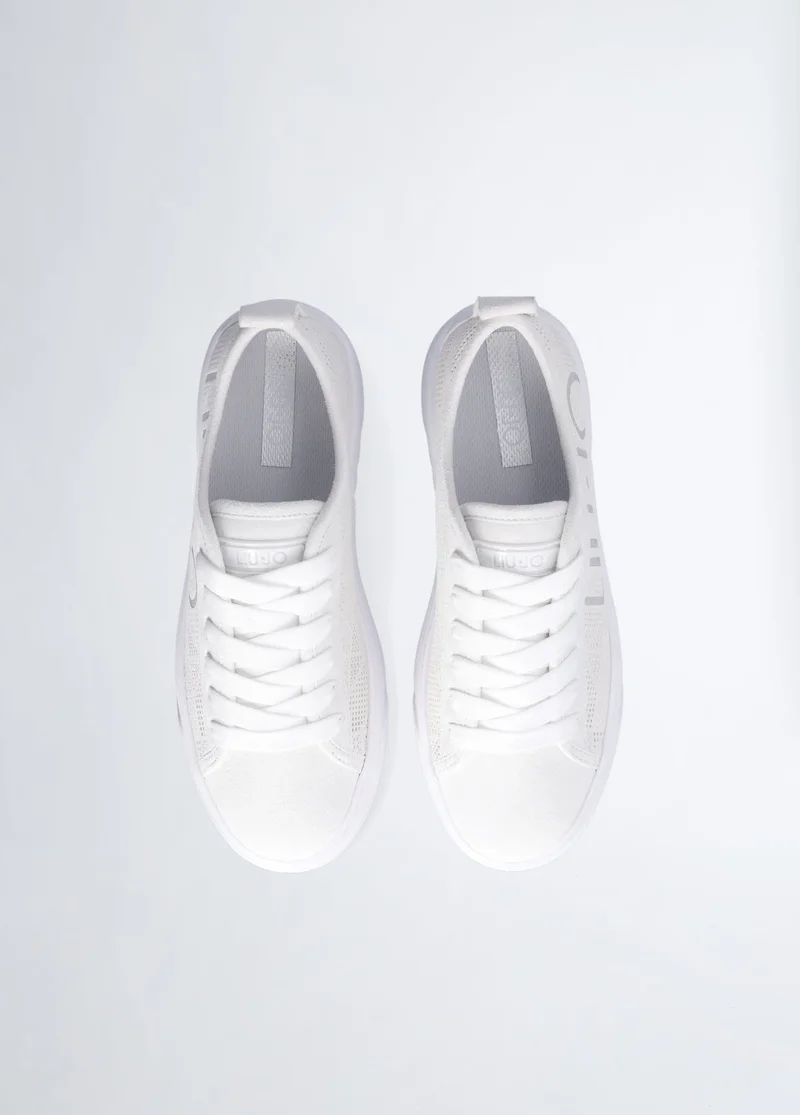 ليو جو Platform sneakers with maxi logo