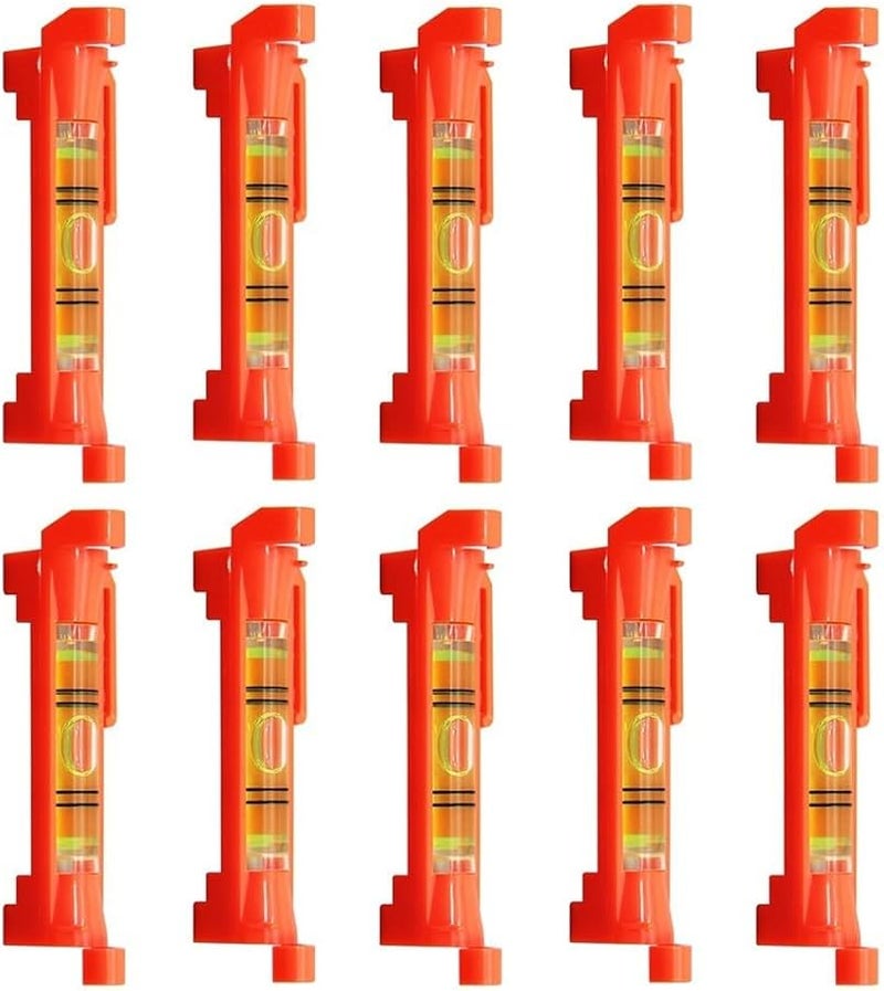 خط البرتقالي سترينج المستوى 10 قطع 75x12 5مم فقاعة أفقية أداة لمسح البناء - Image 5