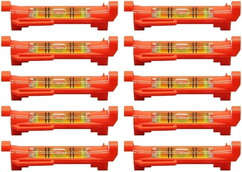 خط البرتقالي سترينج المستوى 10 قطع 75x12 5مم فقاعة أفقية أداة لمسح البناء - Image 3