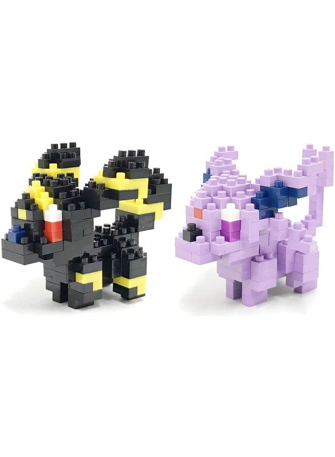 Nanoblock S 2 Set Bundle Espeon And Umbreon (Eifie And Blacky In Japan) Adjustable Pokemon Characters (Japan Import) - Image 2