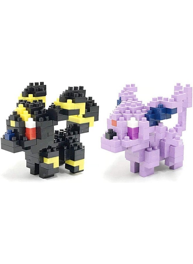 Nanoblock S 2 Set Bundle Espeon And Umbreon (Eifie And Blacky In Japan) Adjustable Pokemon Characters (Japan Import) - Image 1