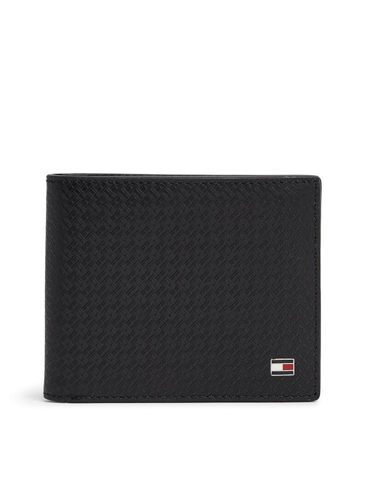 TOMMY HILFIGER Embossed Flag Leather Bifold Wallet - Image 1