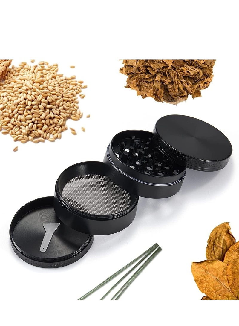 4 Layer Spice Crusher With Magnetic Lid Red