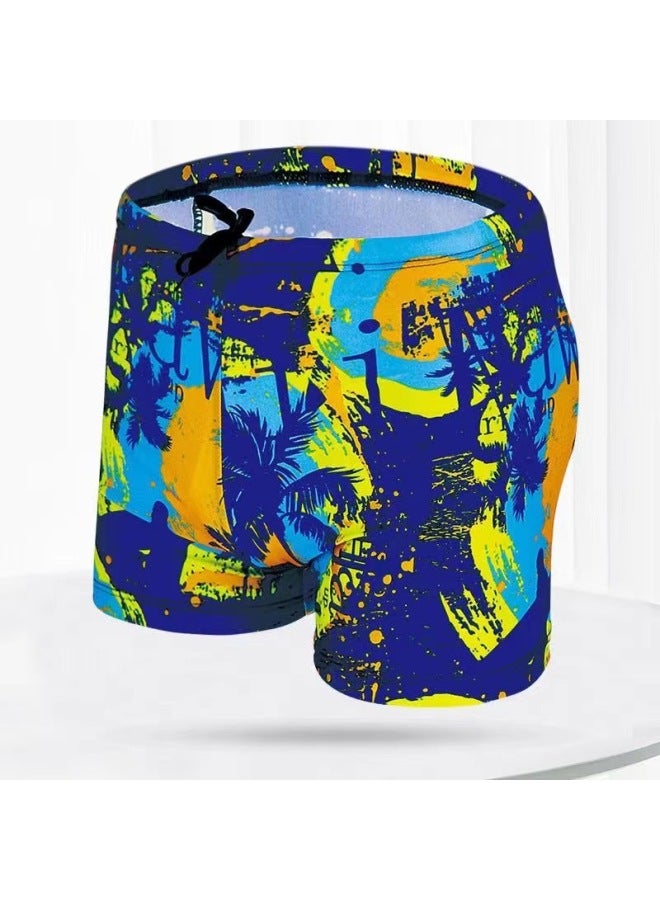 إسكدنيا سراويل سباحة بوكسر مطبوعة، أزياء مريحة سريعة الجفاف، سراويل سباحة للشاطئ ربيع حار، سراويل سباحة للرجال بالجملة-اللون: 2- - Image 5