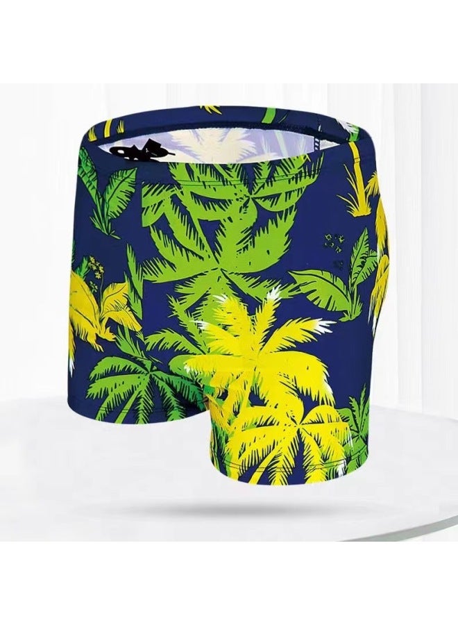 إسكدنيا سراويل سباحة بوكسر مطبوعة، أزياء مريحة سريعة الجفاف، سراويل سباحة للشاطئ ربيع حار، سراويل سباحة للرجال بالجملة-اللون: 2- - Image 1