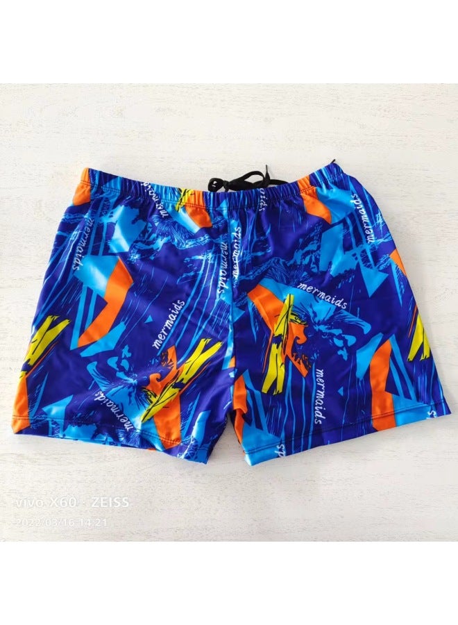 إسكدنيا سراويل سباحة بوكسر مطبوعة، أزياء مريحة سريعة الجفاف، سراويل سباحة للشاطئ ربيع حار، سراويل سباحة للرجال بالجملة-اللون: 2- - Image 4