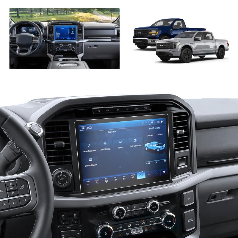 BSTW F150 Matte Screen Protector for 2021-2026 Ford F-150 Lightning/F150 SYNC 4 12-Inch F-150 Pickup Truck Accessories 9H Anti-Fingerprint & Glare Tempered Glass Protective Film - Image 1