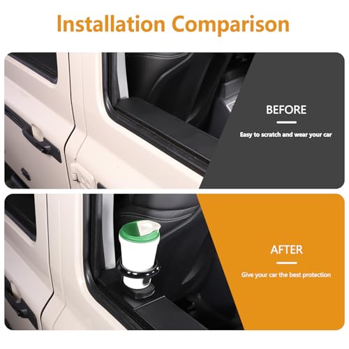 Bekantogy Car Cup Holder Compatible with INEOS Grenadier 20222024 Rear Inner Door Panel Expanded Cup Holder Drink Holder Water Cup Holder ABS Expanding Mug Holder Left - Image 3