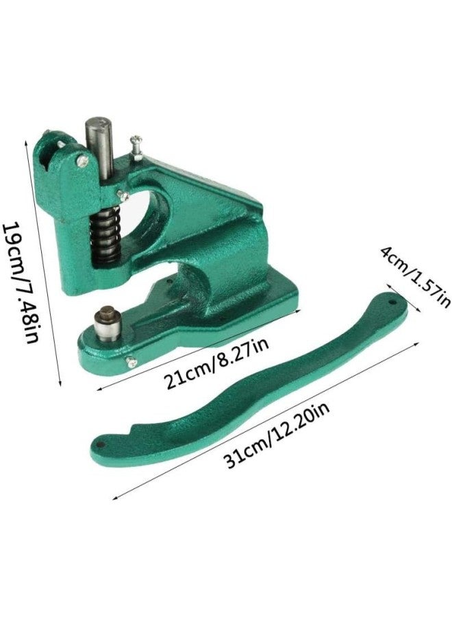 klarako Hand Press Grommet Machine, 3 Die Manual Grommet Press Punch Machine Grommet Tool Eyelet Kit with 1500pcs Grommets Eyelet Tool for Banners Signs Awnings Posters Curtains Digital Printing - Image 3
