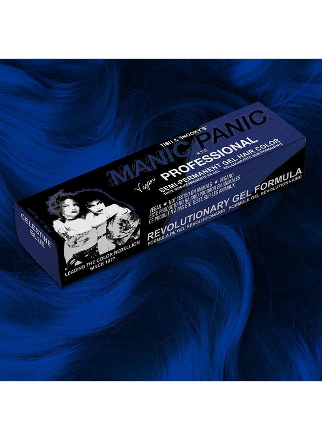 Manic Panic Professional Color Celestine Blue Deep Indigo Blue Semi Permanent Gel Hair Dye Lasts Through 40+ Washes No Developer Required (3Oz) - Image 3