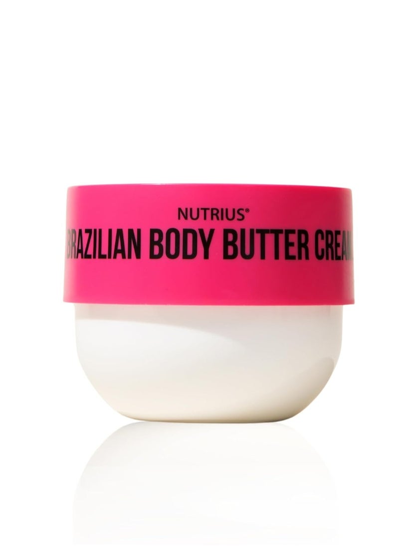 nutrius - Nutrius Brazilian Body Butter Cream Berry Bliss - Experience Luxe Hydration, Acai, Mango, Cocoa & Cupuacu, Vitamin C for Radiant Glow - Vegan & Cruelty-Free Formula, Crafted for Silky-Smooth - 6 FL OZ - Image 1