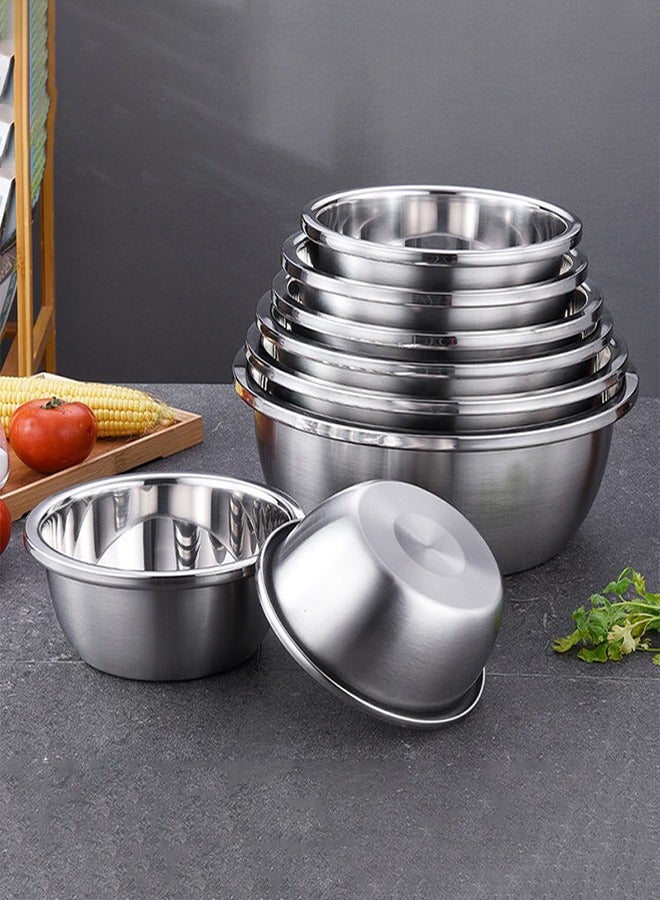 ULHYC Stainless Steel Mixing Bowls, 6 Pack Kitchen Bowls, Nesting Bowls for Cooking, Baking, Salad, Marinating - Image 3