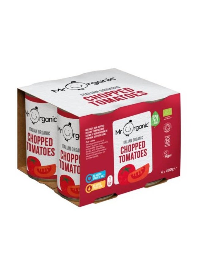Chopped Tomatoes, 4 cans x 400g, Italy