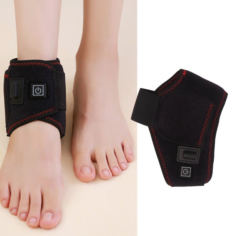 Heated Ankle Brace 3 Gear Adjustable Far Infrared Breathable Hot Compress Foot Brace Warmer - Image 1