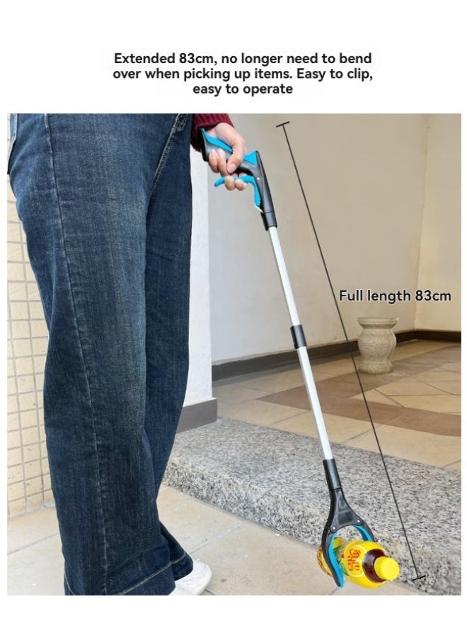 L LULONG 32 Inch Foldable Grabber Reacher Tool Heavy Duty Aluminum Trash Picker with Strong Magnet Ergonomic Handle for Seniors Pregnant Women Home Garden Outdoor Use - Image 4