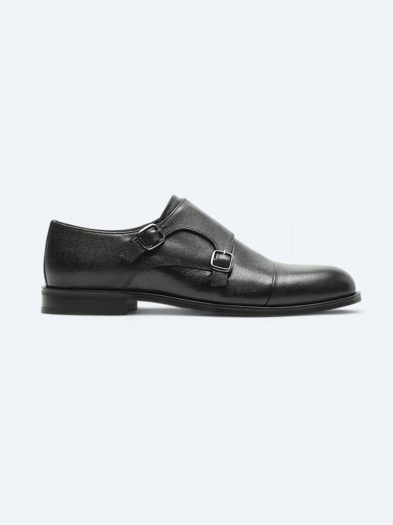 Kip Black Leather Classical Shoes