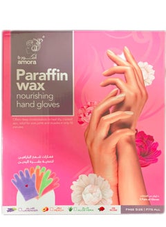 amora Amora Nourishing Paraffin Wax Gloves For Hands Paraffin Wax Treatment 5 pairs - Aloe Vera  - Image 1