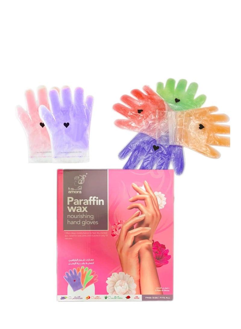 Amora Nourishing Paraffin Wax Gloves For Hands Paraffin Wax Treatment 5 pairs - Aloe Vera - Image 5