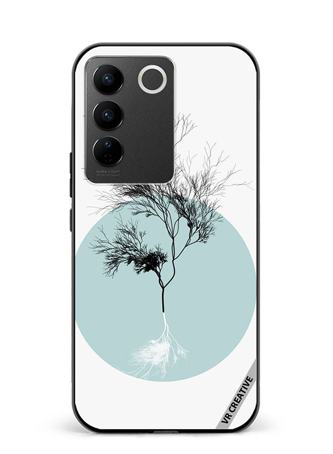 VR CREATIVE Protective Case Cover For Vivo V27e Flower Design Multicolour - Image 1