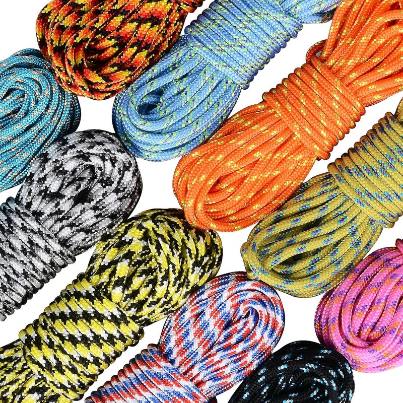 MONOBIN Micro Paracord，2mm 10Colors 20FT Paracord Combo Kit with Paracord Instructions and Charms ​for Making Paracord Bracelets, Lanyards, Jewelry Making - Image 2