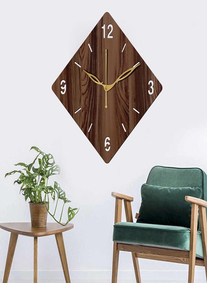 VPK MDF Wood Analog Round Wall Clock Small Size 10 Inch, 25 X 25 cm Wenge-21 - Image 5