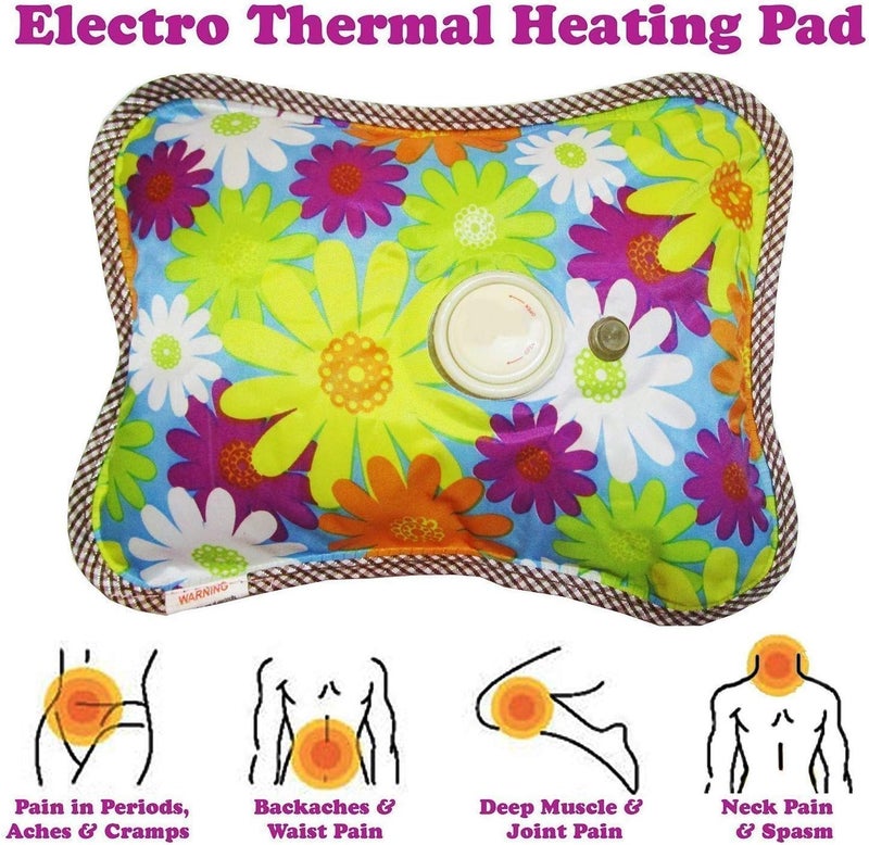 YAJNAS Hot water bag for pain relief | Electric heating gel pad pouch bottle with auto Power cut (Assorted colour & Multi Design, Set of 1) - Image 3