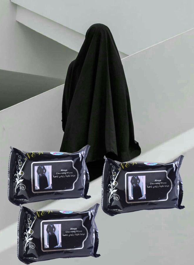 LOVEROBE Loverob 3 Pack 25-Piece Wet Wipes For Cleaning Abayas - Image 1