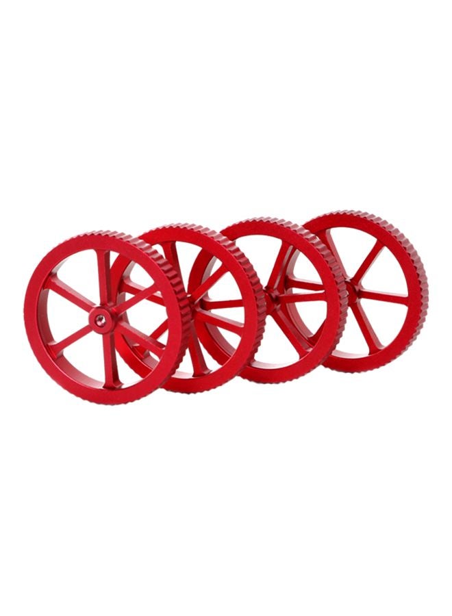 كريليتي 3D طقم صواميل تسوية لطابعة 3D مكون من 4 قطع أحمر - Image 1