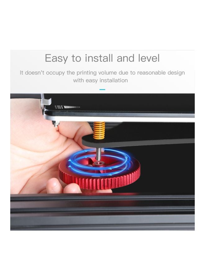 كريليتي 3D طقم صواميل تسوية لطابعة 3D مكون من 4 قطع أحمر - Image 5