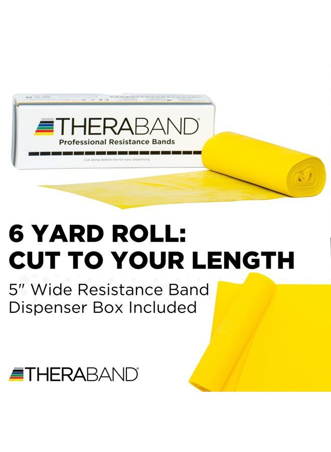 TheraBand أشرطة مقاومة اللاتكس (6 يارد أصفر رفيع) - Image 2