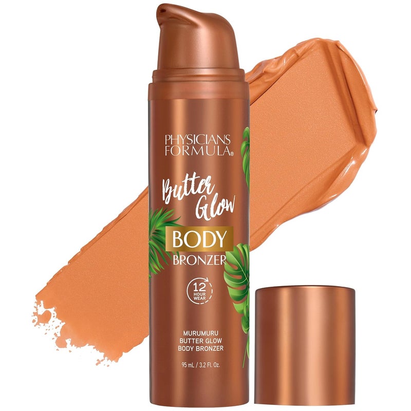 Physicians Formula Butter Glow Body Bronzer Waterproof  TransferProof Sunless Bronze Perfection UltraCreamy  SkinPerfecting Formula for a Radiant Glow Cruelty Free  LightMedium