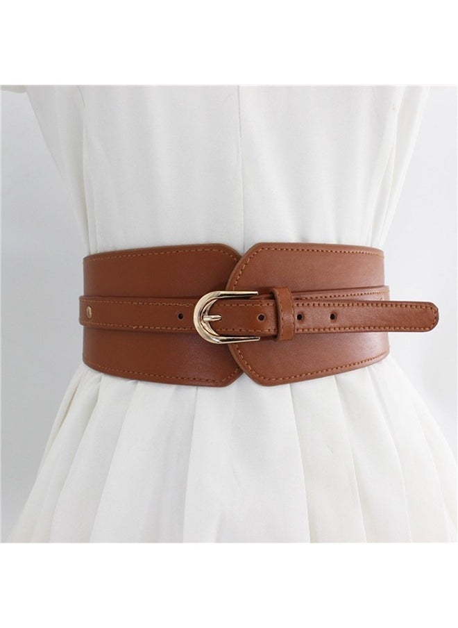 Generic Womens Wide Elastic Waist Belt for Dress Ladies Stretch Cinch Belt for Women  - Image 2