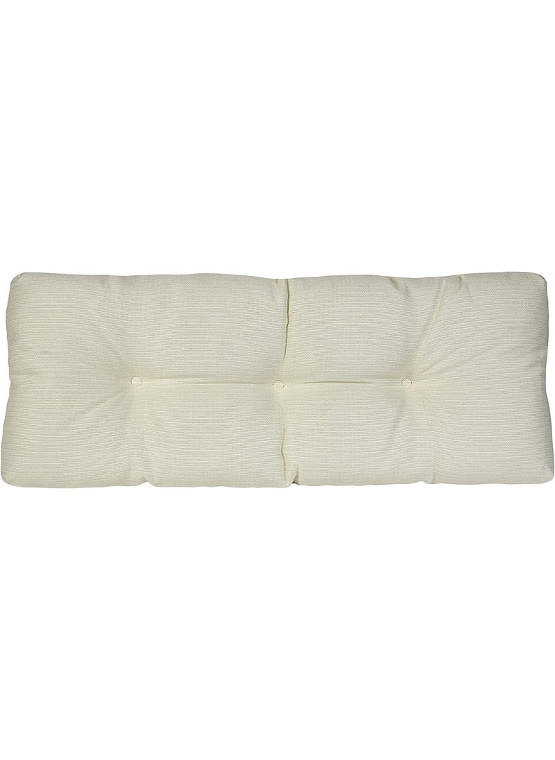Klear Vu Klear Vu The Gripper Omega NonSlip Tufted Bench Cushion for Indoor Furniture Entryway Storage Bay Window Corner Nook or Piano Seat 43 Inches 01 Ivory 