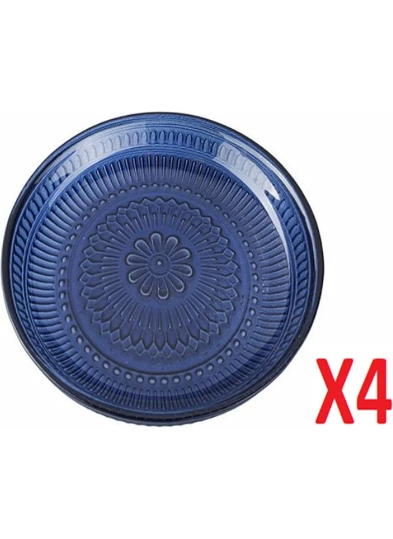 Porland Lina Navy Blue Plate 12 cm 4-Piece 04FIA002586