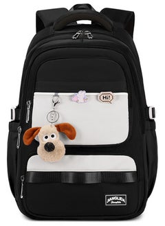M30 Lightweight Laptop School Travel Multi-pocket Multi-Compartment Large Capacity Women's Water-resistant Collage Daily Use Backpack – 15.6-inch Laptop Bag - Black