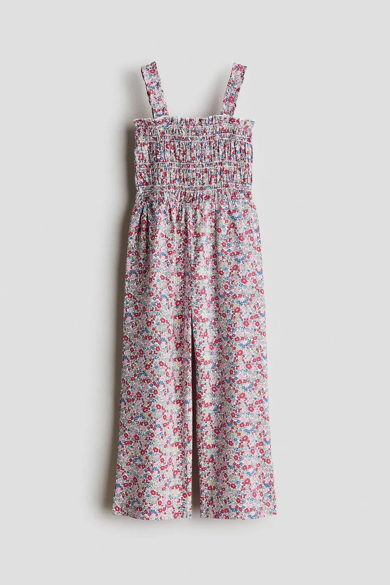 H&M Smocked cotton jumpsuit