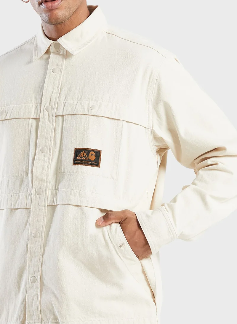 FINGERCROXX Logo Long Jacket